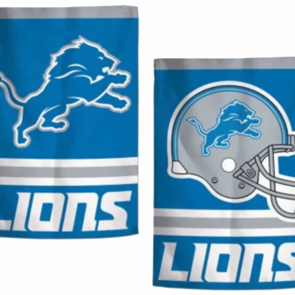 NEW Detroit Lions NFL Wincraft Garden Flag - Picture 1 of 2